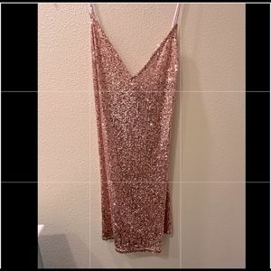 Pink sequin Victoria Secret party dress